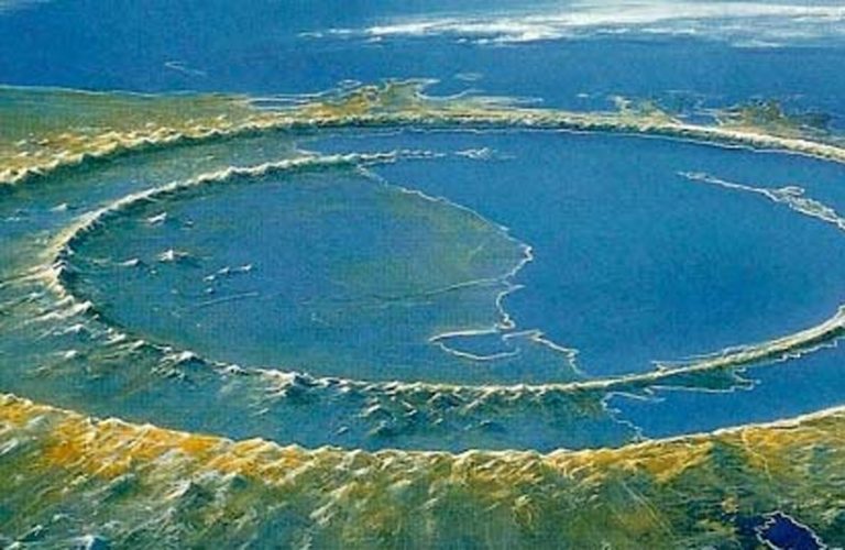 Chicxulub Crater Aerial View